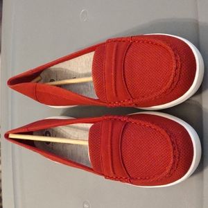 Clark’s Red penny loafers